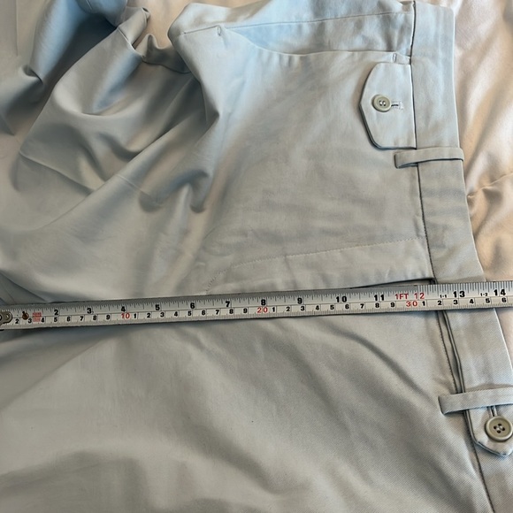 Theory Nadeema Relaxed Chino Pants Size 8, light blue capri Wide Leg, Cotton. - Picture 7 of 13